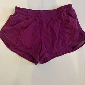 Lululemon Hotty Hot Shorts in a size 2 magenta